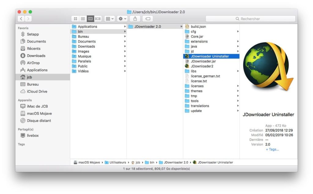 uninstall jdownloader 2 mac